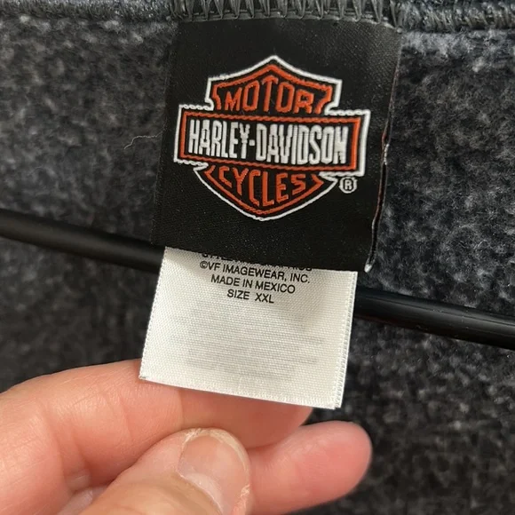 Women’s Harley Davison zip up jacket no hood Good used condition no stains/rips - Picture 7 of 9